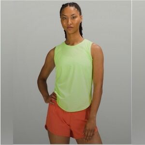 Lululemon Women's High Neck Split‎ Hem Running Tank Neo Mint Size 6